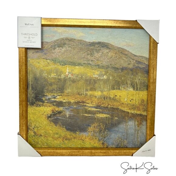18x18 Mountain Landscape Framed Wall Art Threshold Studio McGee Target Fall 2024 - Picture 6 of 6